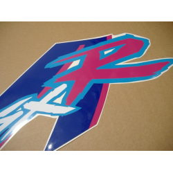 SUZUKI GSX-R 750 1992 - WHITE/BLUE VERSION DECALS SET