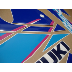 SUZUKI GSX-R 750 1992 - WHITE/BLUE VERSION DECALS SET