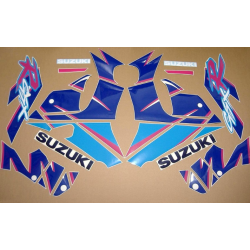 SUZUKI GSX-R 750 1992 - WHITE/BLUE VERSION DECALS SET
