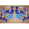 SUZUKI GSX-R 750 1992 - WHITE/BLUE VERSION DECALS SET