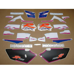 SUZUKI GSX-R 750 1994 - WHITE/BLUE SP VERSION DECALS SET