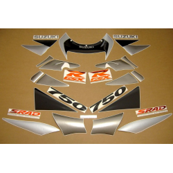 Suzuki GSX-R 750 1998 - GREY/SILVER/BLACK VERSION DECALS SET