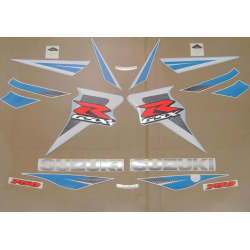 Suzuki GSX-R 750 2006 - WHITE/BLUE VERSION DECALS SET