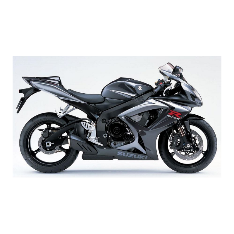 Suzuki GSX-R 750 2007 - BLACK/SILVER VERSION DECALS SET