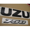 Suzuki GSX-R 750 2008 - BLACK/ORANGE VERSION DECALS SET