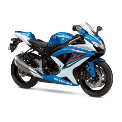 Suzuki GSX-R 750 2009 - WHITE/BLUE VERSION DECALS SET