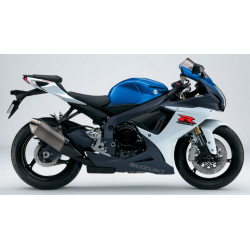 Suzuki GSX-R 750 2011 - WHITE/BLUE VERSION DECALS SET