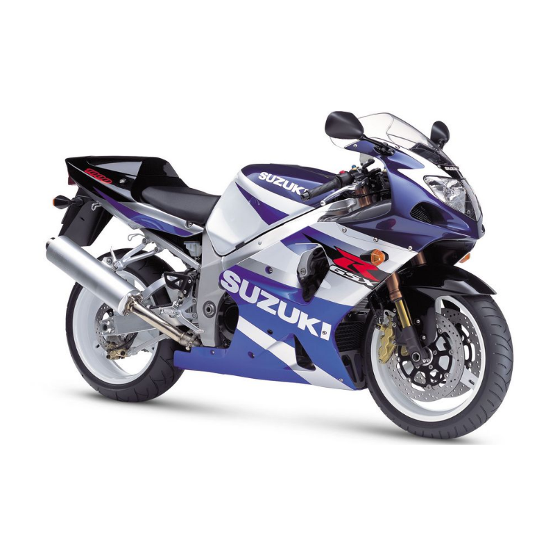 Suzuki GSX-R 1000 2002 - WHITE/BLUE VERSION DECALS SET