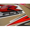 Suzuki GSX-R 1000 2007 - SILVER/RED VERSION DECALS SET