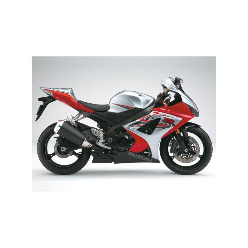 Suzuki GSX-R 1000 2007 - SILVER/RED VERSION DECALS SET
