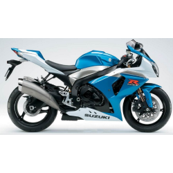 Suzuki GSX-R 1000 2009 - WHITE/BLUE VERSION DECALS SET