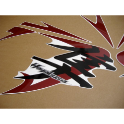 SUZUKI HAYABUSA 2008 - WHITE/RED VERSION DECALS