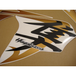 SUZUKI HAYABUSA 2009 - GOLD/BLACK VERSION DECALS