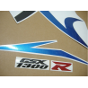 SUZUKI HAYABUSA 2009 - WHITE/BLUE VERSION DECALS