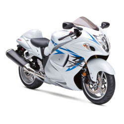 SUZUKI HAYABUSA 2009 - WHITE/BLUE VERSION DECALS