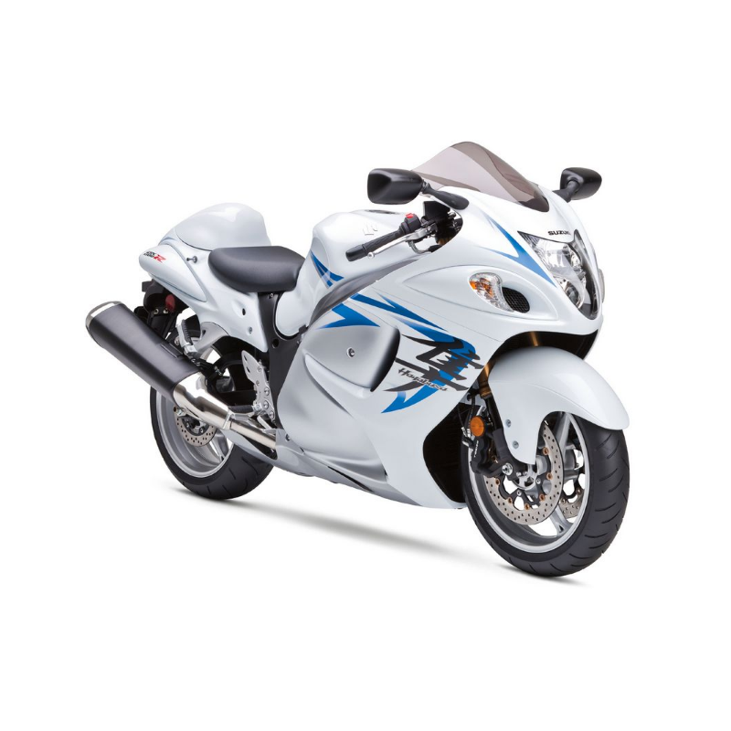 SUZUKI HAYABUSA 2009 - WHITE/BLUE VERSION DECALS