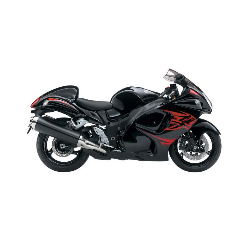 SUZUKI HAYABUSA 2010 - BLACK/RED VERSION DECALS