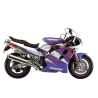 SUZUKI HAYABUSA 2008 - DARK BLUE VERSION DECALS