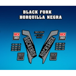 ROCKSHOX SID BRAIN 2018 BLACK FORK DECALS KIT