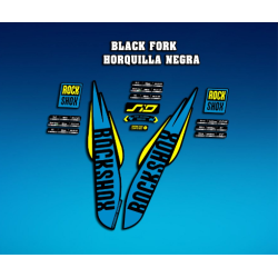 ROCKSHOX SID BRAIN 2018 BLACK FORK DECALS KIT