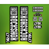 ROCKSHOX SID BRAIN 2018 BLACK FORK DECALS KIT