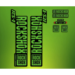 ROCKSHOX SID BRAIN 2018 BLACK FORK DECALS KIT