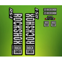 STICKERS FORK ROCK SHOX RS1 2018