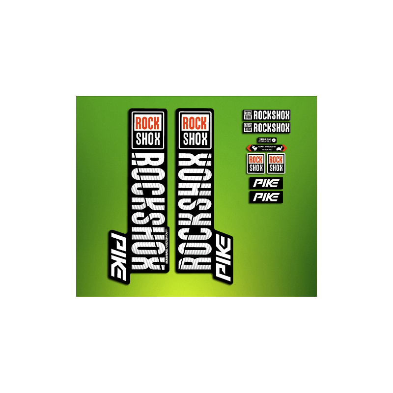 ROCKSHOX SID BRAIN 2018 BLACK FORK DECALS KIT