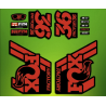 ROCKSHOX SID BRAIN 2018 BLACK FORK DECALS KIT