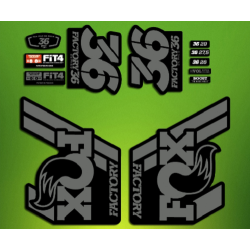 ROCKSHOX SID BRAIN 2018 BLACK FORK DECALS KIT