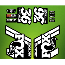 ROCKSHOX SID BRAIN 2018 BLACK FORK DECALS KIT