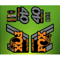 ROCKSHOX SID BRAIN 2018 BLACK FORK DECALS KIT
