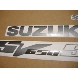 Suzuki SV 650S 2003 - SILVER VERSION DECALS