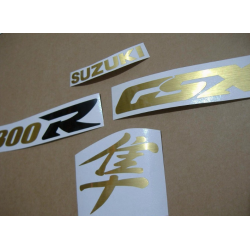 SUZUKI HAYABUSA 1999-2007 CUSTOM BRUSHED GOLD DECALS