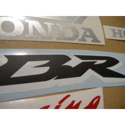 Honda CBR 600RR 2007 - BLUE/SILVER/BLACK VERSION DECALS