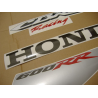 Honda CBR 600RR 2007 - WHITE/BLACK/SILVER VERSION DECALS