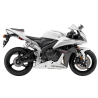 Honda CBR 600RR 2007 - WHITE/BLACK/SILVER VERSION DECALS