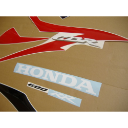 Honda CBR 600RR 2008 - RED VERSION DECALS