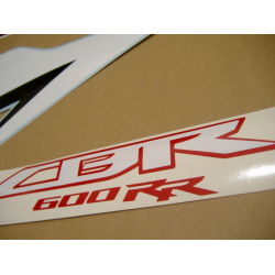 Honda CBR 600RR 2009 - BLACK/WHITE/RED VERSION DECALS