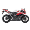 Honda CBR 600RR 2009 - BLACK/WHITE/RED VERSION DECALS