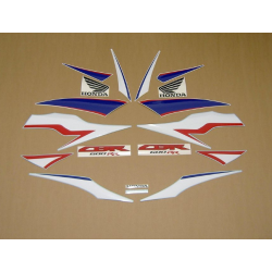 Honda CBR 600RR 2010 - WHITE/BLUE/RED VERSION DECALS
