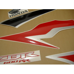 Honda CBR 600RR 2011 - BLACK/RED VERSION DECALS