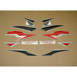 Honda CBR 600RR 2011 - BLACK/RED VERSION DECALS