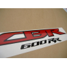 Honda CBR 600RR 2011 - WHITE/BLUE/BLACK VERSION DECALS