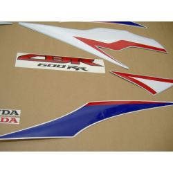 Honda CBR 600RR 2011 - WHITE/BLUE/BLACK VERSION DECALS