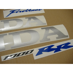 SUZUKI HAYABUSA 2008 - DARK BLUE VERSION DECALS