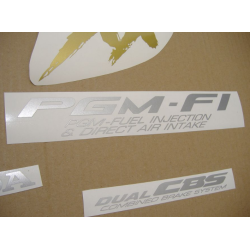 SUZUKI HAYABUSA 2008 - DARK BLUE VERSION DECALS
