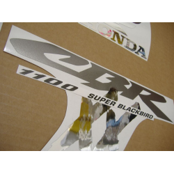Honda CBR 1100XX 2003 - MATTE BLACK/SILVER DECALS